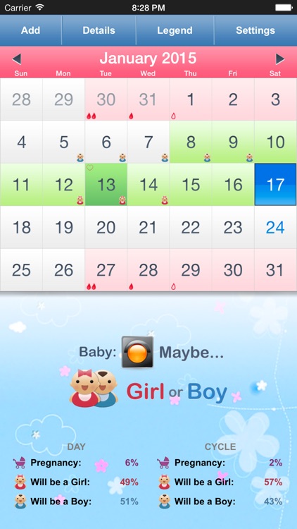 Menstrual Calendar for Men