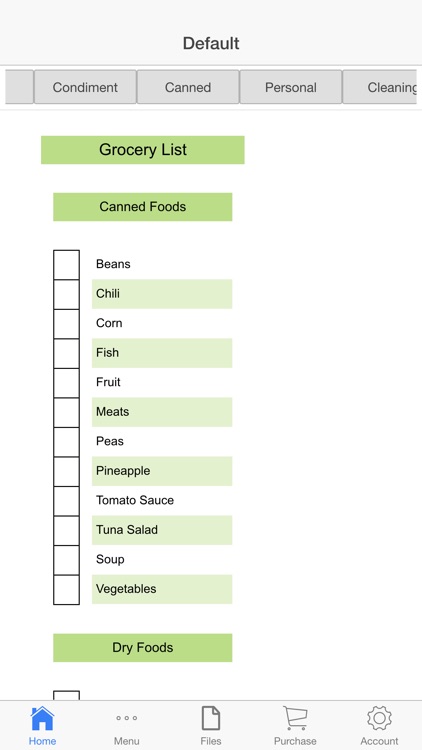 Grocery Planner