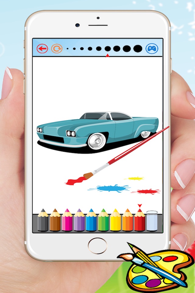 Classic Car Coloring Book & Drawing Vehicles free for kids screenshot 3