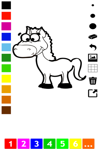 A Coloring Book of Horses for Children: Learn to draw and color screenshot 4