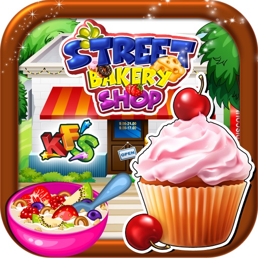 Street Bakery Shop – Crazy cooking & food maker game for little kids icon