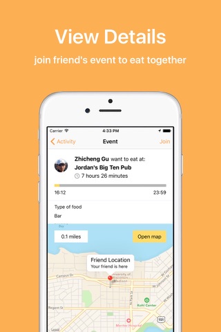 Etgether - Eat together with your friends screenshot 2