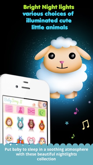 Baby songs 2 : bed time companion with lullabies,white noise(圖3)-速報App