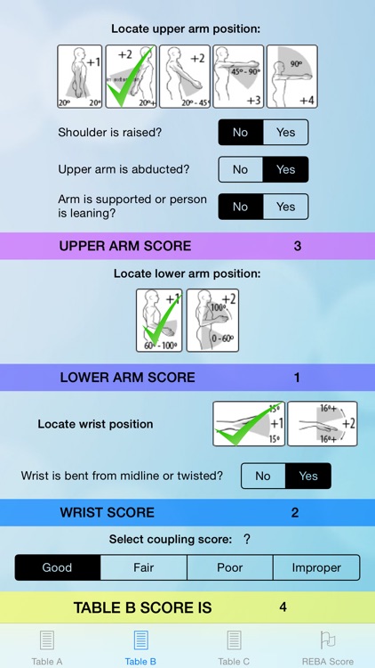 REBA Ergonomic Analysis  - Get REBA Score instantly, within seconds! - Musculoskeletal injury risk calculator