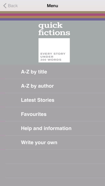 Quick Fictions - every story under 300 words