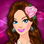 Windy Day Flowers Dress Up. Girls fashion line saga.