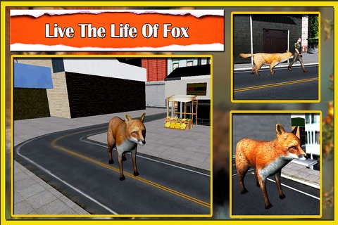 Wild fox simulator 3D - Play as a red fox hunt and steal goods in the fruit stalls screenshot 4