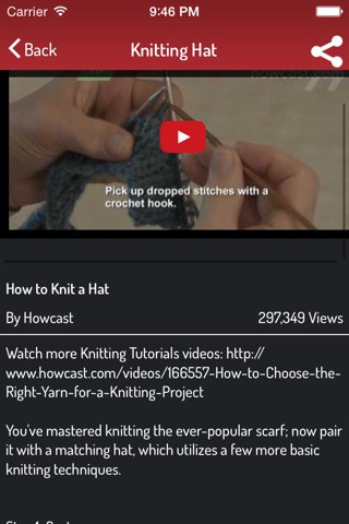 Knit Guide - Ultimate Video Guide screenshot 3