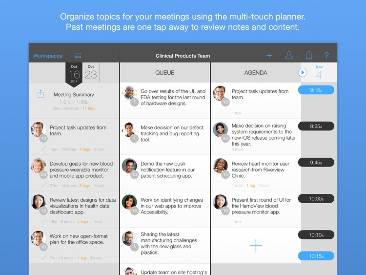 GoodMeeting - Meeting Planning, Note Taking, Time Management, Agenda Sharing