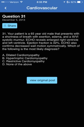 Cardiovascular Review PANCE/PANRE screenshot 4