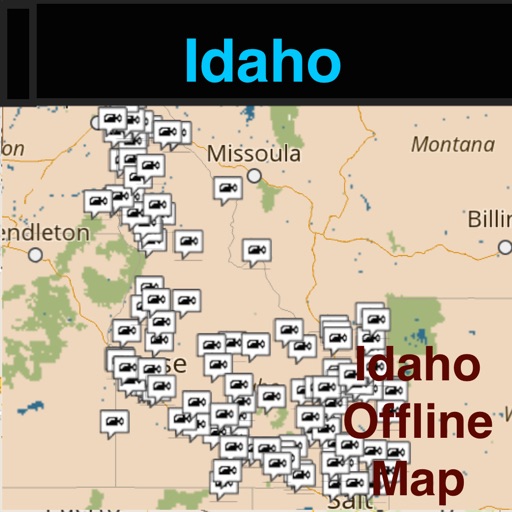 Idaho Offline Map & Navigation & POI with Traffic Cameras Pro icon