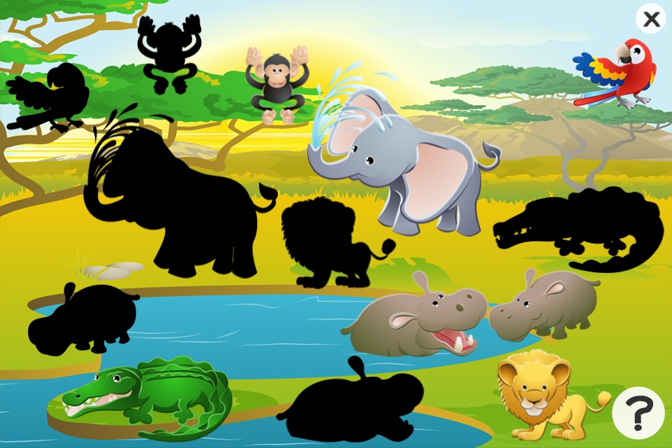 Animals of the safari game for children: Learn for kindergarten, preschool or nursery school! screenshot 3
