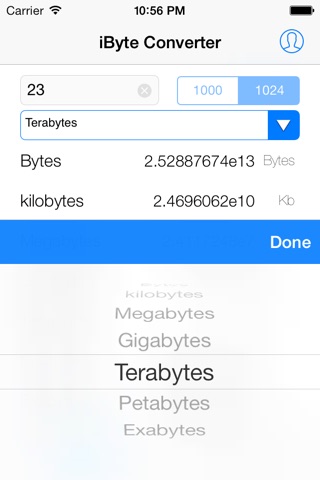 iByte Converter screenshot 2
