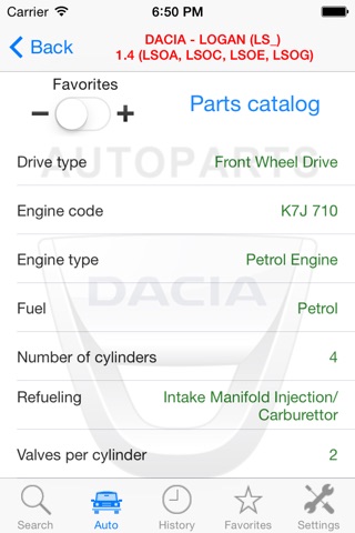 Autoparts for Dacia screenshot 4