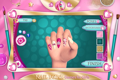 Nail Polish Games For Girls: Do Your Own Nail Art Designs in Fancy Manicure Salon screenshot 4
