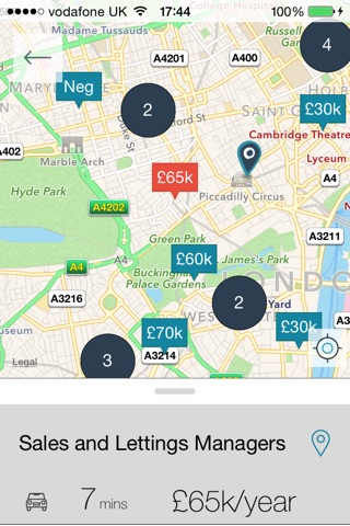 Commute less - Jobs by travel time screenshot 4