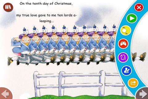 The Twelve Days Of Christmas - Read along interactive Christmas eBook, songbook for Kids, Parents and Teachers screenshot 3