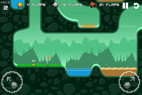 Скриншот из Flappy Golf