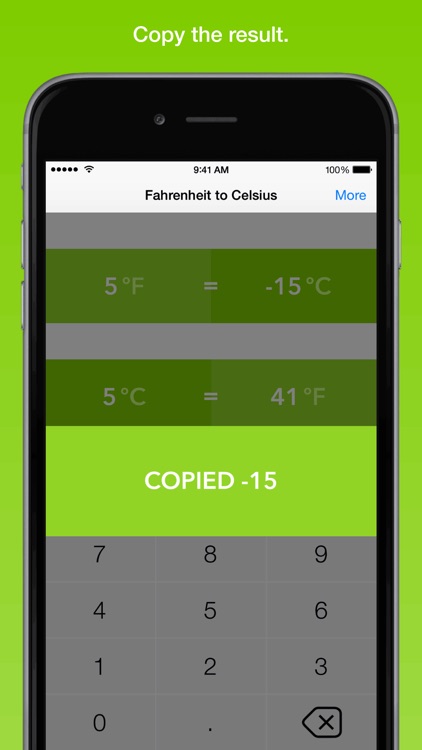 Fahrenheit To Celsius, the fastest temperature converter