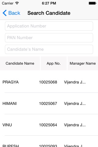 Candidate Manager screenshot 3