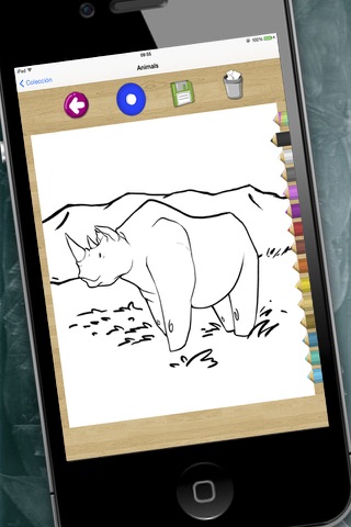 Animales para pintar y dibujos para colorear con rotulador mágico screenshot 3