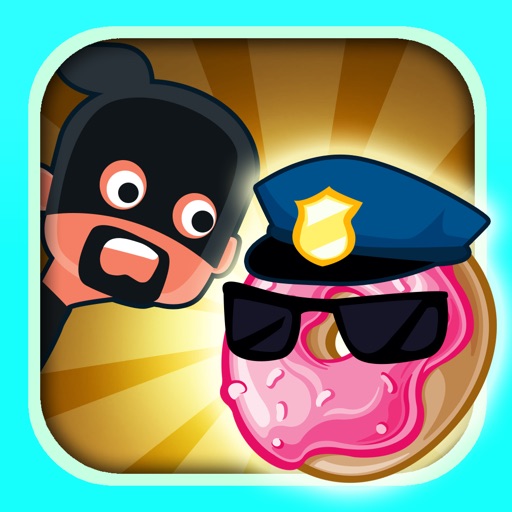 Donut Cop and Robbers - Drop n Block Police if you can Prison Escape Free HD icon