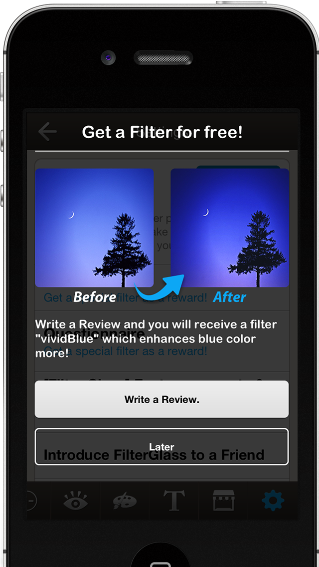 How to cancel & delete FilterGlass from iphone & ipad 4