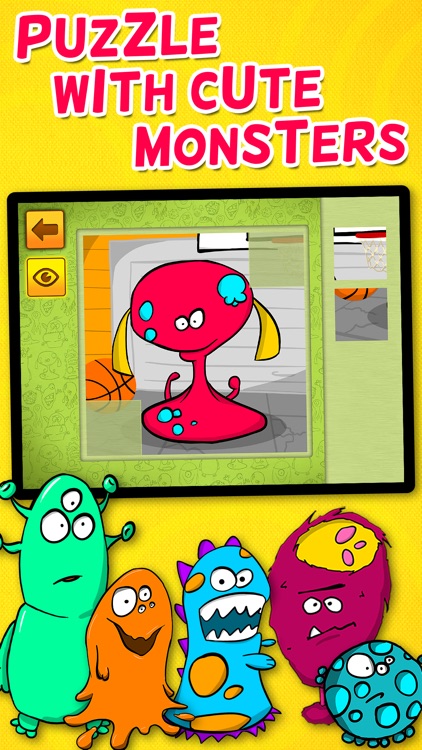 Kids & Play Friendly Monsters Puzzles for Toddlers and Preschoolers