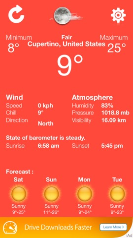 weather exact condition - accurate and updated local forecast applicationのおすすめ画像1