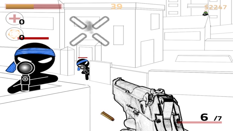 A Stickman Sniper Shooter - Clear vision and shoot-ing army stick war enemies game screenshot-3