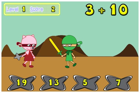 Ninja Pig Math screenshot 2