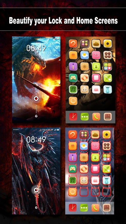 Dragon Wallpapers, Backgrounds & Themes - Home Screen Maker with Cool HD Dragon Pics for iOS 8 & iPhone 6