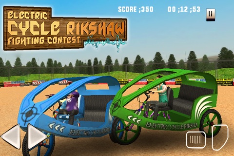 Electric Cycle Rickshaw Fighting Contest screenshot 4