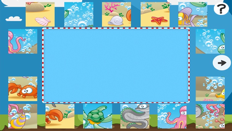 An Ocean Jigsaw Puzzle for Pre-School Children with Animals of the Sea