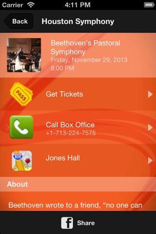 Houston Symphony screenshot 3
