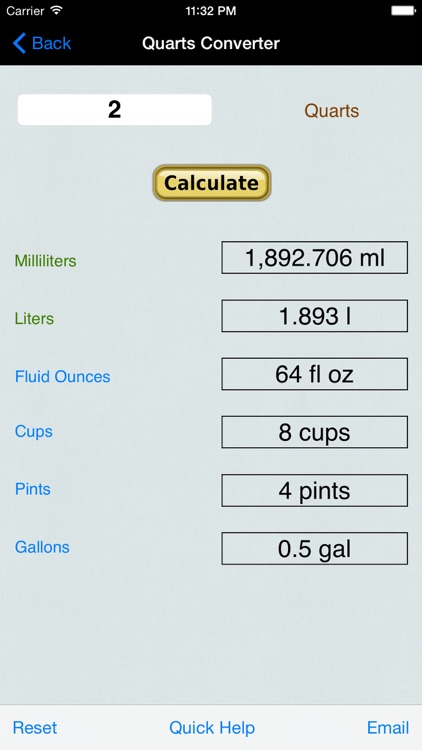 Volume & Weight Converter: Liter, Gallon, Ounces (US Units and Imperial), Cubic Feet, Yards, & Meters screenshot-3