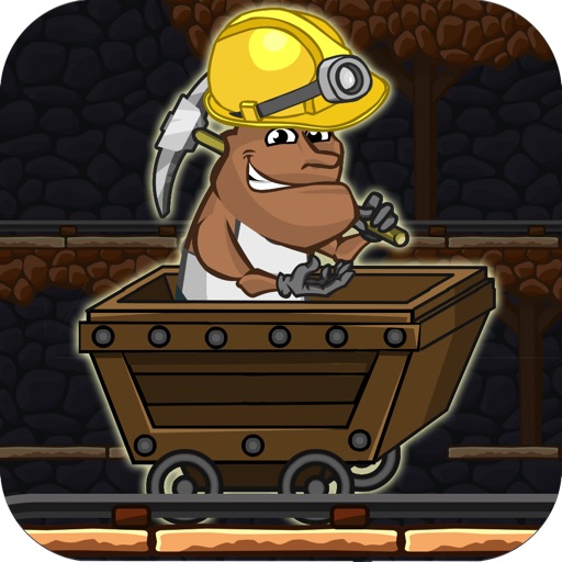 Gold Miner Jack Rush: Ride the Rail to Escape the Pitfall Icon