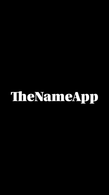 The Name App