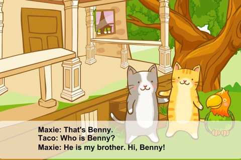Children Learning English Dialogue With Cat And Parrot screenshot 3