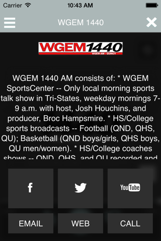 WGEM SportsRadio screenshot 3