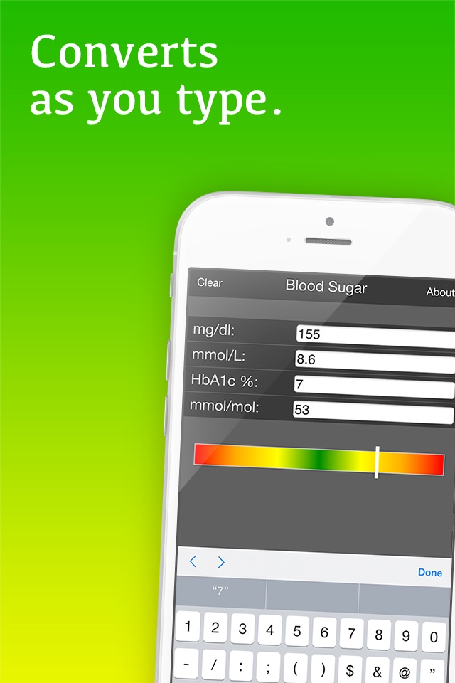 Mila's Blood Sugar Conversion Calculator screenshot 2
