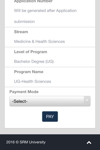 SRM Health Science UG 2016 screenshot 4