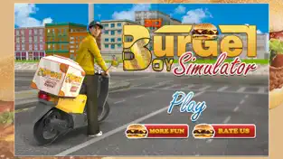 Στιγμιότυπο οθόνης 1 3D Burger Boy Simulador - Crazy piloto de motos y moteros de entrega de equitación simulación juego de aventuras iphone