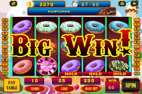 777 Be Rich with Diamond Jewels Slot Machine - Yummy Cupcake Casino Pro screenshot 2