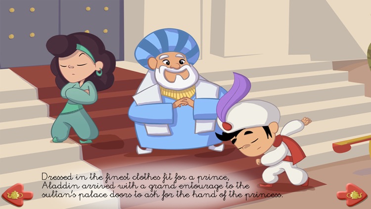 Aladdin and the wonderful lamp - Free book for kids screenshot-3