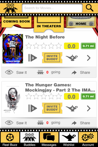 Reel Buddy - See Showtimes, Buy Movie Tickets, and Find Movie Friends screenshot 2