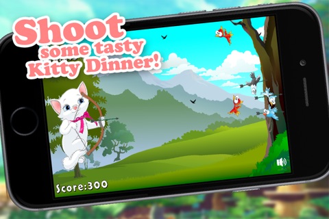 Cat Shooter - For Kids! Feed the Feral Kittens by Shooting Those Bad birds! screenshot 2
