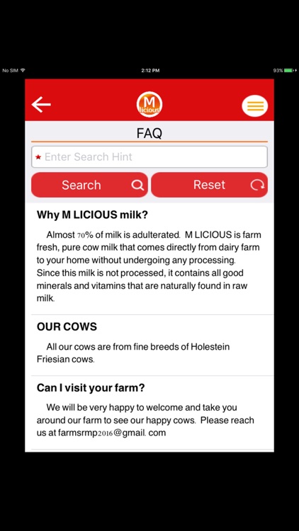 Milk App - Mlicious