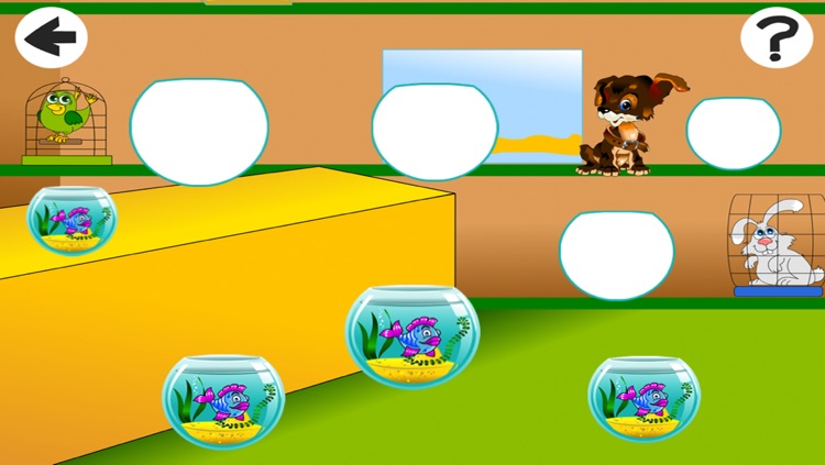 Animated Kids Learn-ing Game-s in The Pet Store with Small Animal-s Sort-ing by Size Find Objects screenshot-4