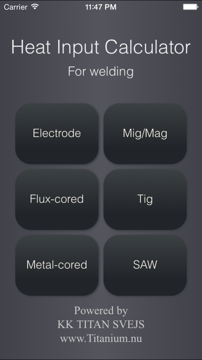 Heat Input Calculator for welding